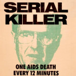 ACT UP poster by Avram Finkelstein and Vincent Gagliostro George Bush Killer AIDS