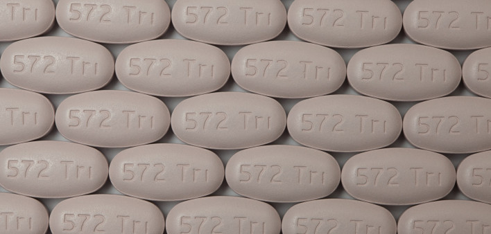 a pattern of Triumeq pills