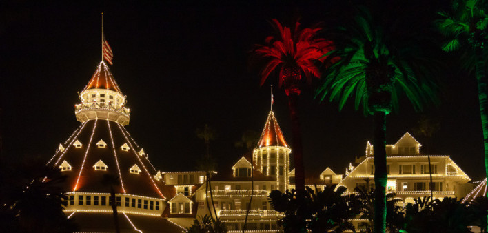 prostate cancer, christmas, san diego, california, hotel del coronado, daniel zeller photography, palm trees