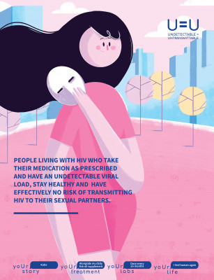 A sample of a poster that can be customized and downloaded online positive series