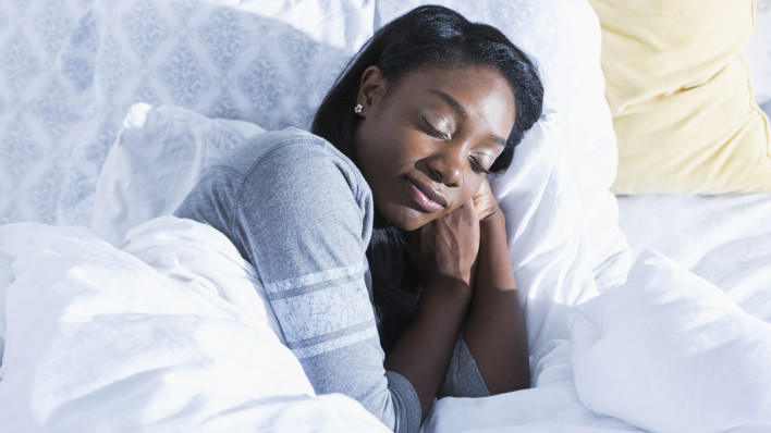 woman sleeping
