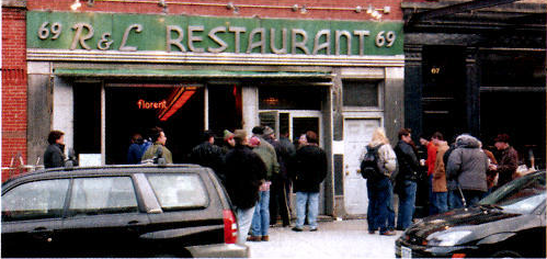 HIVers line up in the cold at 7 a.m. outside Florent