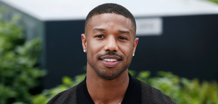 Michael B. Jordan attends the photo-call of Farenheit 451 during the 71st Cannes Film Festival