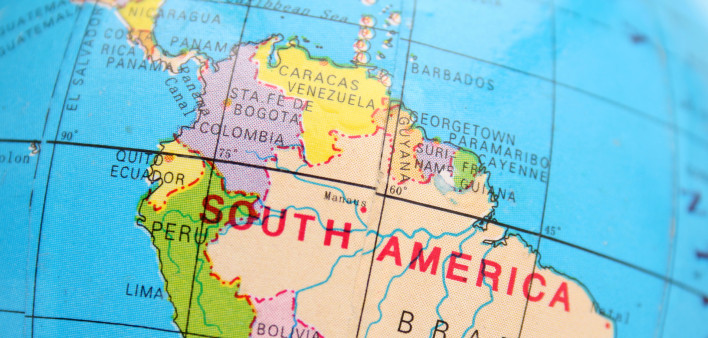 map South America Brazil