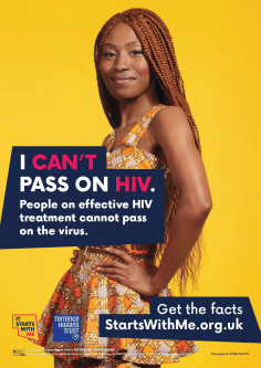 The Terrence Higgins Trust U=U campaign StartsWIthMe.org.uk