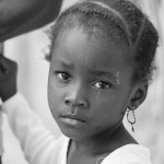 poor african child sad face