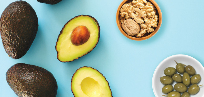 good fats avocado olives walnuts