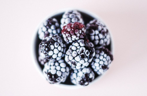blackberries, berries, fruit, frozen fruit, bowl, snack