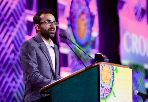 Ravindra K. Gupta of University College London presenting his findings from the London Patient case at CROI 2019