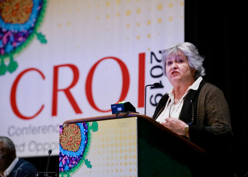 Susan Swindells of the University of Nebraska Medical Center at CROI 2019