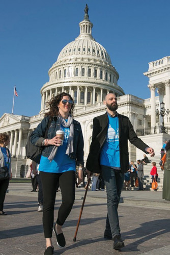 Adam Hayden with his wife Whitney, at the 2018 Head to the Hill lobby day.