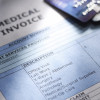 Paying Medical Bills - Stock image Credit Card, Financial Bill, Healthcare And Medicine, Finance, Industry