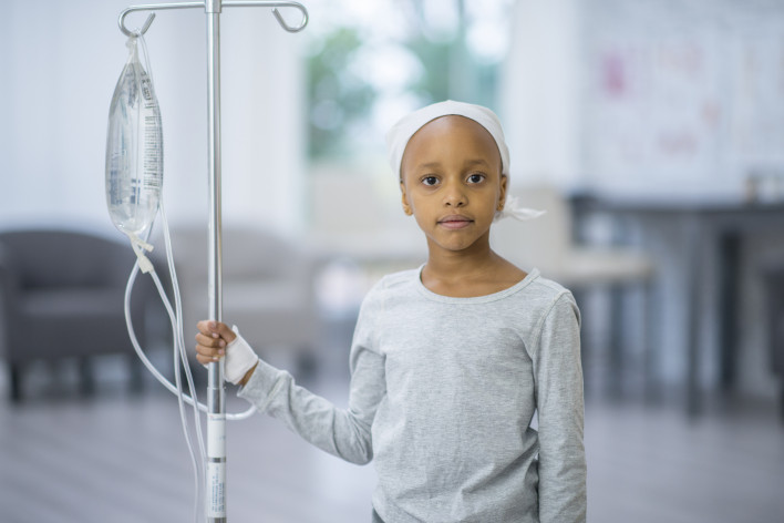 Girl With IV