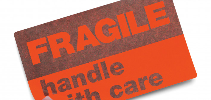 Fagile handle with care sticker