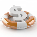 a US dollar symbol in a life preserver