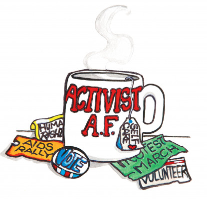 Self Care Activism illustration