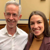 AIDS activist Peter Staley and U.S. Representative Alexandria Ocasio-Cortez