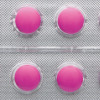 pink magental pills in blister pack