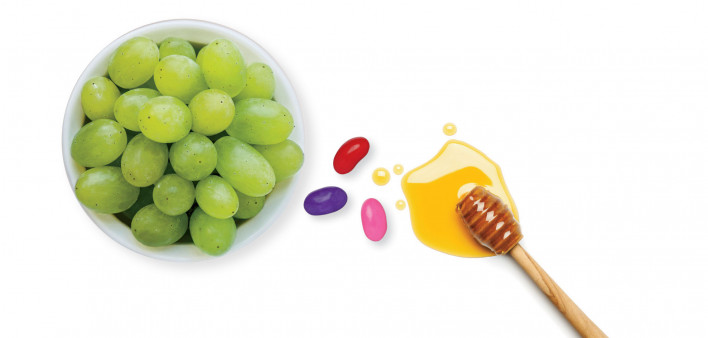 grapes jelly beans and honey