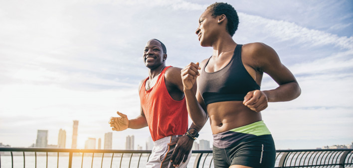 couple running