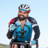 A rider in the 2019 AIDS/LifeCycle