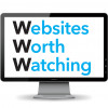 imac computer with the words Websites Worth Watching