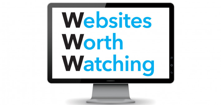 imac computer with the words Websites Worth Watching