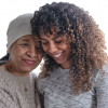 mother with cancer and daughter