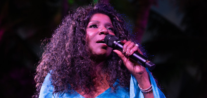 APRIL 12, 2019: Singer Gloria Gaynor in concert at Design District Miami