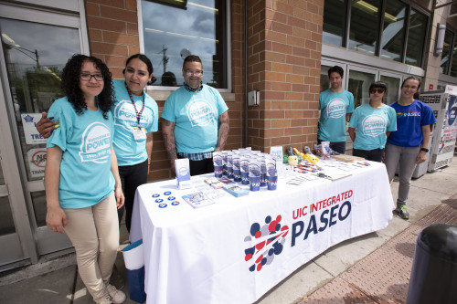An HIV testing event with a local HIV organization at a Walgreens in Chicago