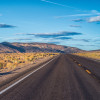 road highway mountain scene
