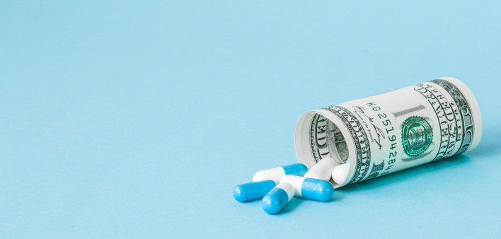 pills and money
