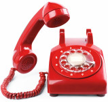 red telephone off the hook