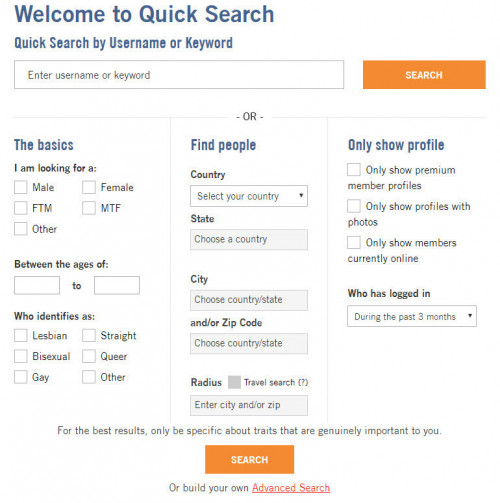 POZ Personals Quick Search