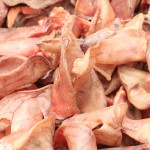 a pile of dried pigs ears