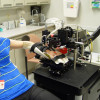 The Cytophone device uses laser beams and sound waves to scan circulating blood for melanoma cells.