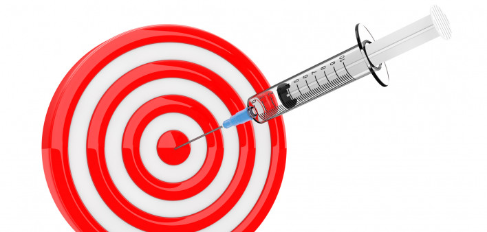 needle hitting taget
