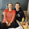 Chloe Svolos with her younger brother, Michael