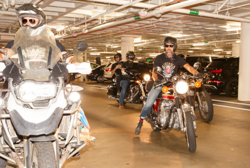 A scene from Kiehl’s 10th annual LifeRide for amfAR, July 2019