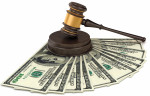 gavel and money