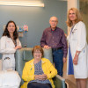Tammy Hshieh, MD, MPH; Nancy Stamper; her husband Walton; and Ginger Dalton, MS, APRN, who helps oversee Stamper’s care