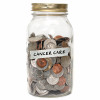 jar of change with lable cancer care