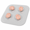 illustration of brains as pills in blister pack