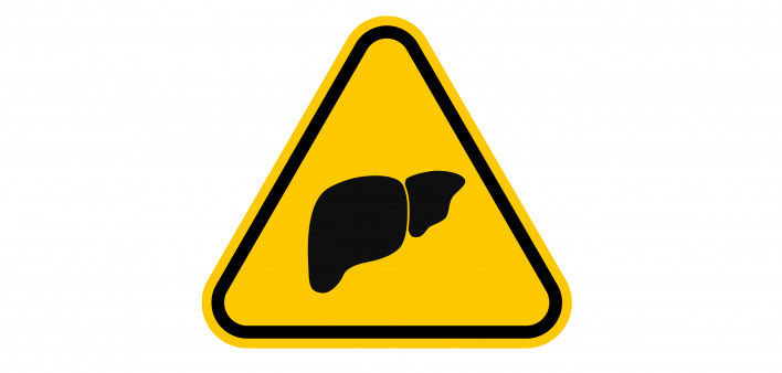 caution sign liver