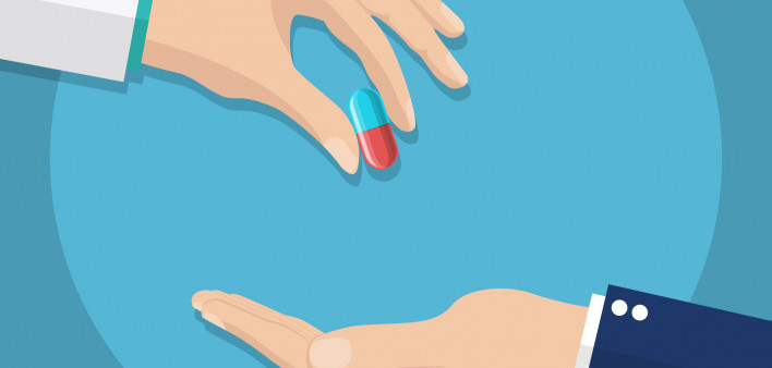 taking the pill one hand to another
