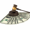 gavel and money