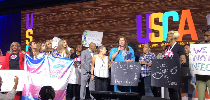 Activist overtake the opening plenary at USCA 2019