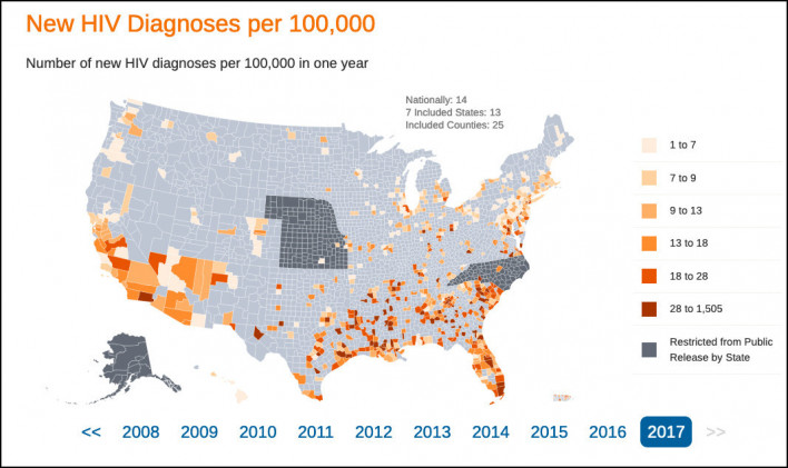 Sample graphic found on the End the HIV Epidemic Database