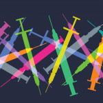 color illustration of syringes needles