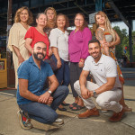 Voces Latinas clients and staff—from left, back row: Nathaly Rubio-Torio and Sasha Franco; middle: Elia Rivera, Veronica Dominguez, Marisol Ramirez and Gloria Maldonado; front: Alexander Rodriguez and Ariel Diaz